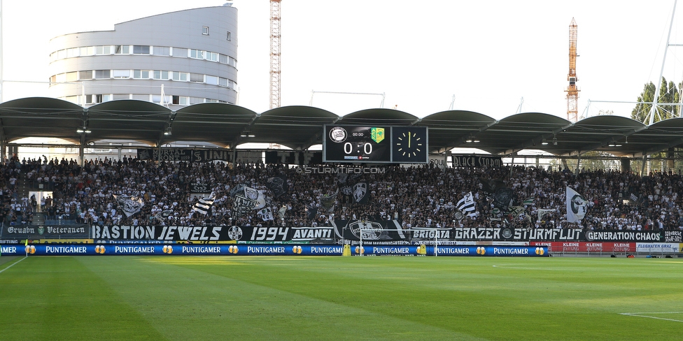 Sturm Graz - Larnaka
UEFA Europa League Qualifikation 3. Runde, SK Sturm Graz - AEK Larnaka, Stadion Liebenau Graz, 09.08.2018. 

Foto zeigt Fans von Sturm
