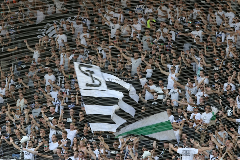 Sturm Graz - Larnaka
UEFA Europa League Qualifikation 3. Runde, SK Sturm Graz - AEK Larnaka, Stadion Liebenau Graz, 09.08.2018. 

Foto zeigt Fans von Sturm
