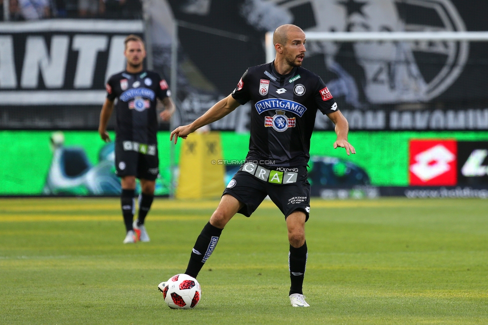 Sturm Graz - Larnaka
UEFA Europa League Qualifikation 3. Runde, SK Sturm Graz - AEK Larnaka, Stadion Liebenau Graz, 09.08.2018. 

Foto zeigt Fabian Koch (Sturm)
