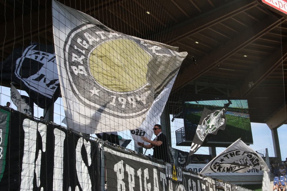 St. Poelten - Sturm Graz
Oesterreichische Fussball Bundesliga, 3. Runde, SKN St. Poelten - SK Sturm Graz, Arena St. Poelten, 12.08.2018. 

Foto zeigt Fans von Sturm
