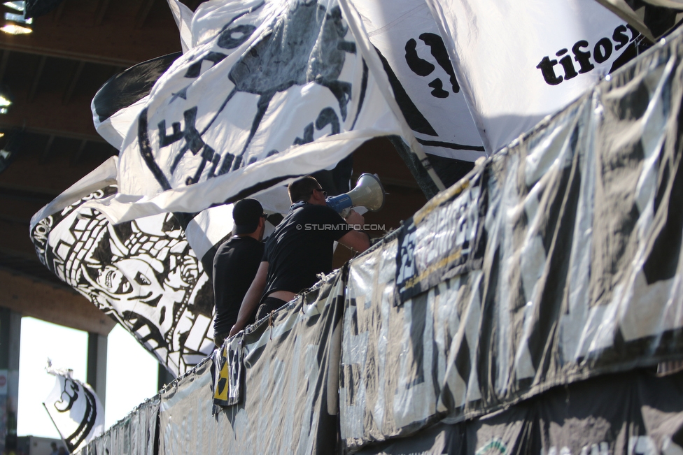 St. Poelten - Sturm Graz
Oesterreichische Fussball Bundesliga, 3. Runde, SKN St. Poelten - SK Sturm Graz, Arena St. Poelten, 12.08.2018. 

Foto zeigt Fans von Sturm
