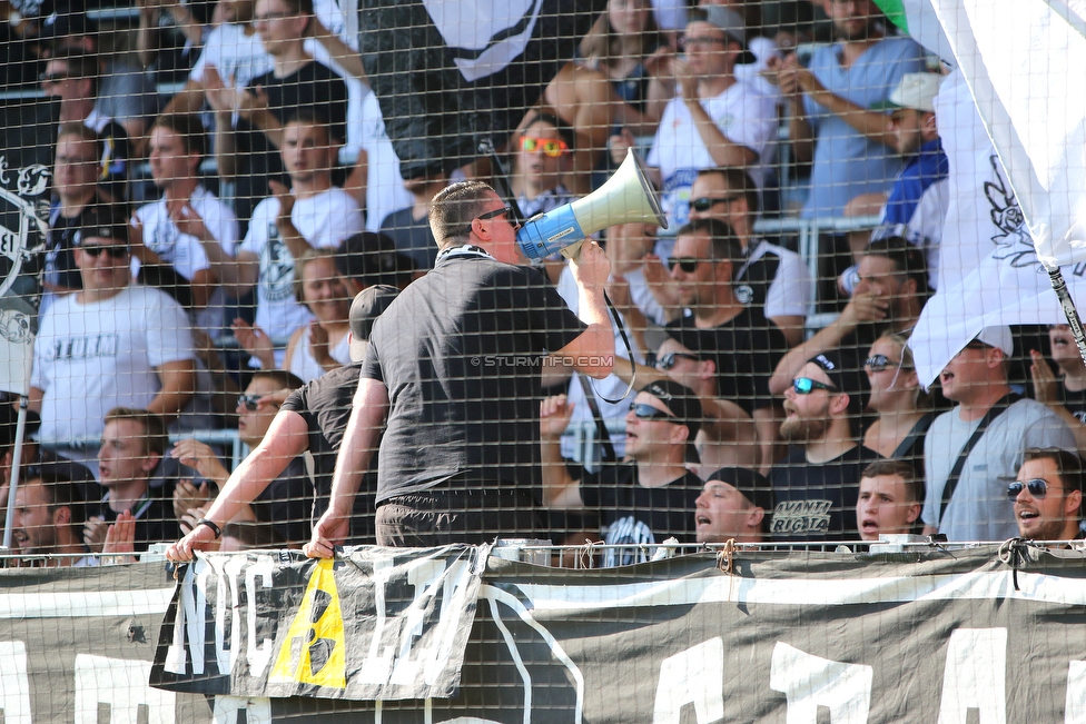 St. Poelten - Sturm Graz
Oesterreichische Fussball Bundesliga, 3. Runde, SKN St. Poelten - SK Sturm Graz, Arena St. Poelten, 12.08.2018. 

Foto zeigt Fans von Sturm
