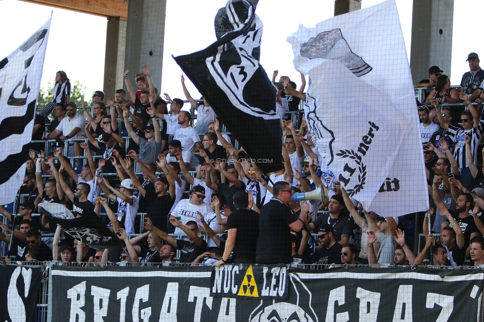 St. Poelten - Sturm Graz
Oesterreichische Fussball Bundesliga, 3. Runde, SKN St. Poelten - SK Sturm Graz, Arena St. Poelten, 12.08.2018. 

Foto zeigt Fans von Sturm
