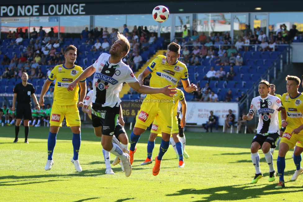 St. Poelten - Sturm Graz
Oesterreichische Fussball Bundesliga, 3. Runde, SKN St. Poelten - SK Sturm Graz, Arena St. Poelten, 12.08.2018. 

Foto zeigt Lukas Grozurek (Sturm)
