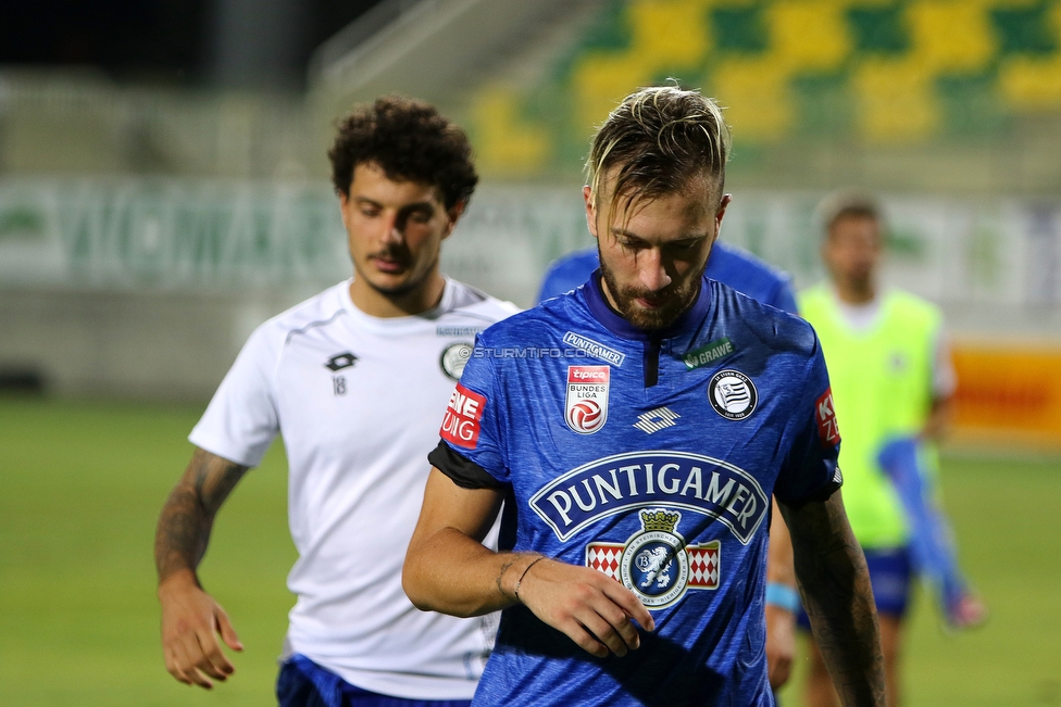 Larnaka - Sturm Graz
UEFA Europa League Qualifikation 3. Runde, AEK Larnaka - SK Sturm Graz, AEK Arena Larnaka, 16.08.2018. 

Foto zeigt Philipp Hosiner (Sturm) und Peter Zulj (Sturm)
Schlüsselwörter: enttaeuschung