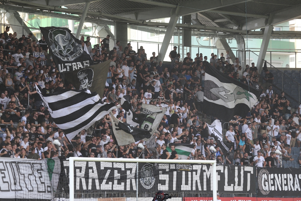 Sturm Graz - Altach
Oesterreichische Fussball Bundesliga, 1. Runde, SK Sturm Graz - SC Rheindorf Altach, Stadion Liebenau Graz, 19.08.2018. 

Foto zeigt Fans von Sturm
