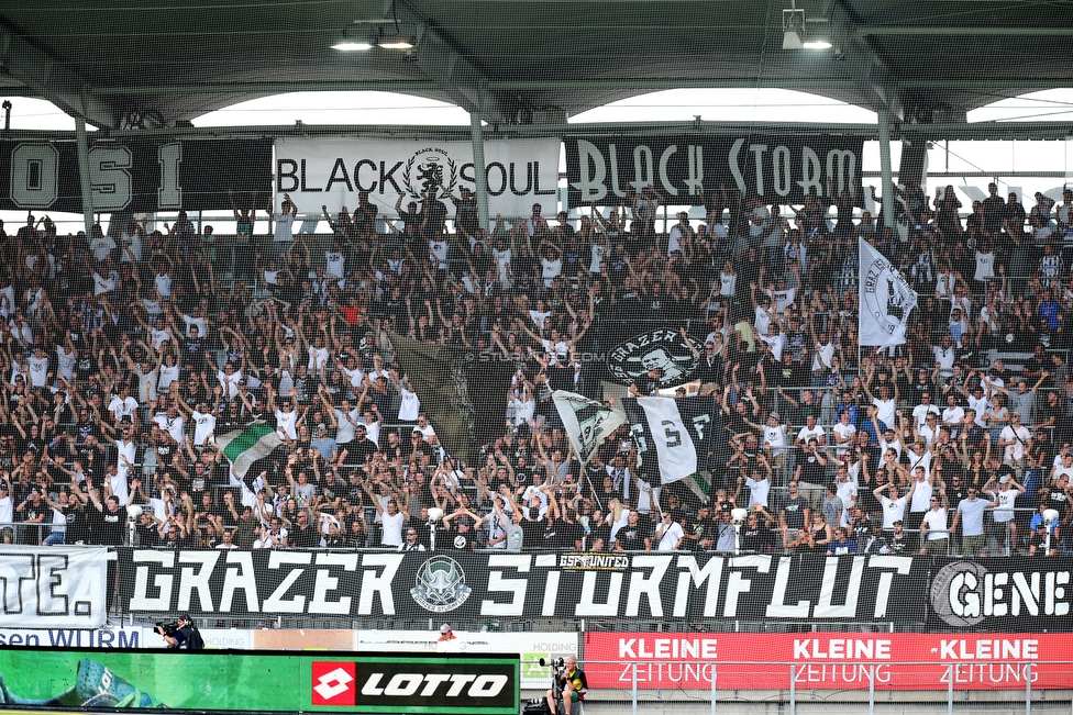 Sturm Graz - Altach
Oesterreichische Fussball Bundesliga, 1. Runde, SK Sturm Graz - SC Rheindorf Altach, Stadion Liebenau Graz, 19.08.2018. 

Foto zeigt Fans von Sturm
