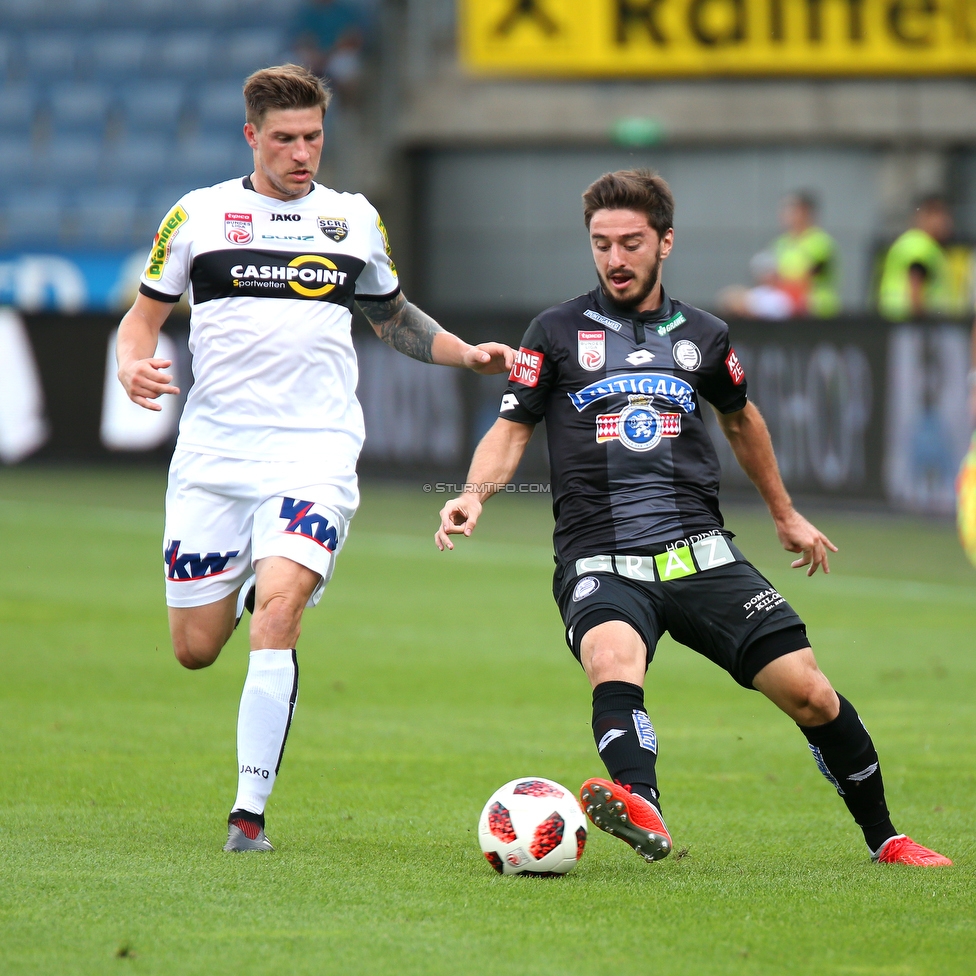 Sturm Graz - Altach
Oesterreichische Fussball Bundesliga, 1. Runde, SK Sturm Graz - SC Rheindorf Altach, Stadion Liebenau Graz, 19.08.2018. 

Foto zeigt Otar Kiteishvili (Sturm)
