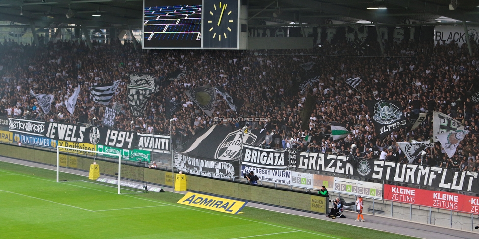 Sturm Graz - Rapid Wien
Oesterreichische Fussball Bundesliga, 6. Runde, SK Sturm Graz - SK Rapid Wien, Stadion Liebenau Graz, 02.09.2018. 

Foto zeigt Fans von Sturm
