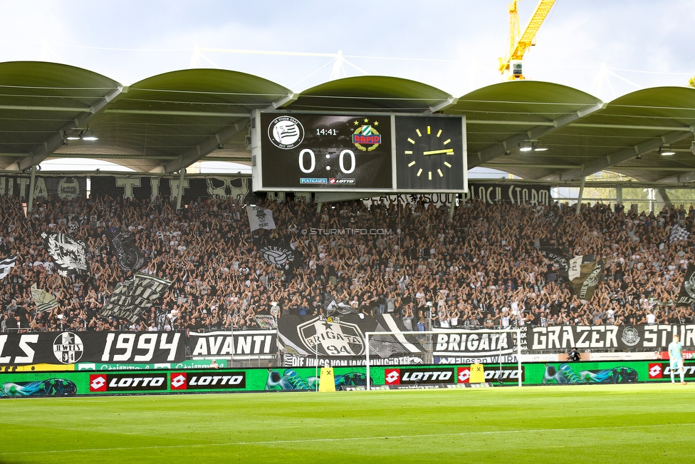 Sturm Graz - Rapid Wien
Oesterreichische Fussball Bundesliga, 6. Runde, SK Sturm Graz - SK Rapid Wien, Stadion Liebenau Graz, 02.09.2018. 

Foto zeigt Fans von Sturm
