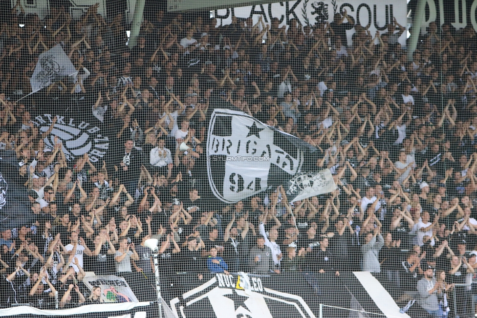 Sturm Graz - Rapid Wien
Oesterreichische Fussball Bundesliga, 6. Runde, SK Sturm Graz - SK Rapid Wien, Stadion Liebenau Graz, 02.09.2018. 

Foto zeigt Fans von Sturm
