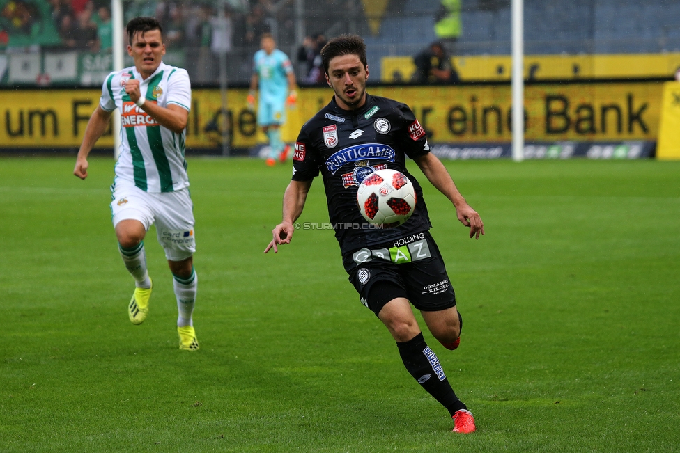 Sturm Graz - Rapid Wien
Oesterreichische Fussball Bundesliga, 6. Runde, SK Sturm Graz - SK Rapid Wien, Stadion Liebenau Graz, 02.09.2018. 

Foto zeigt Otar Kiteishvili (Sturm)
