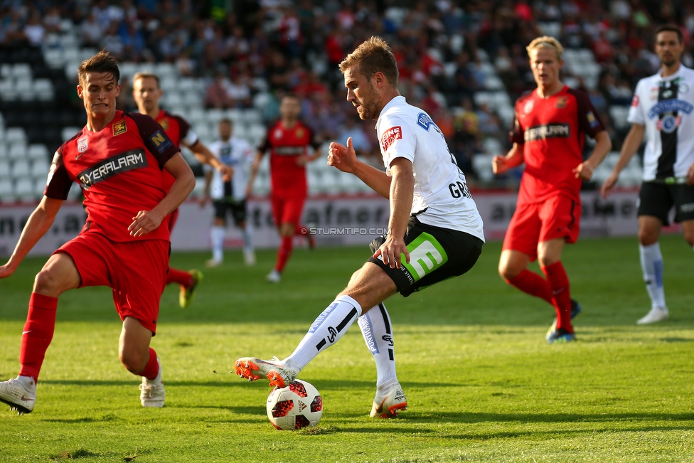 Admira Wacker - Sturm Graz
Oesterreichische Fussball Bundesliga, 7. Runde, FC Admira Wacker Moedling - SK Sturm Graz, Stadion Suedstadt Maria Enzersdorf, 15.09.2018. 

Foto zeigt Lukas Grozurek (Sturm)
