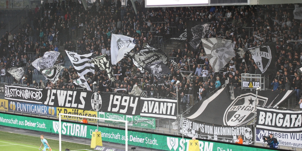 Sturm Graz - Mattersburg
Oesterreichische Fussball Bundesliga, 8. Runde, SK Sturm Graz - SV Mattersburg, Stadion Liebenau Graz, 22.09.2018. 

Foto zeigt Fans von Sturm
