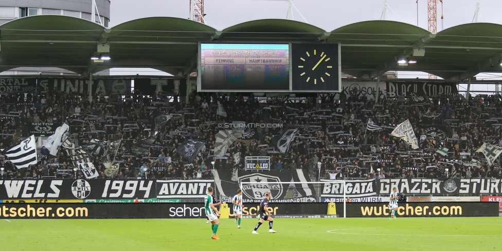 Sturm Graz - Mattersburg
Oesterreichische Fussball Bundesliga, 8. Runde, SK Sturm Graz - SV Mattersburg, Stadion Liebenau Graz, 22.09.2018. 

Foto zeigt Fans von Sturm

