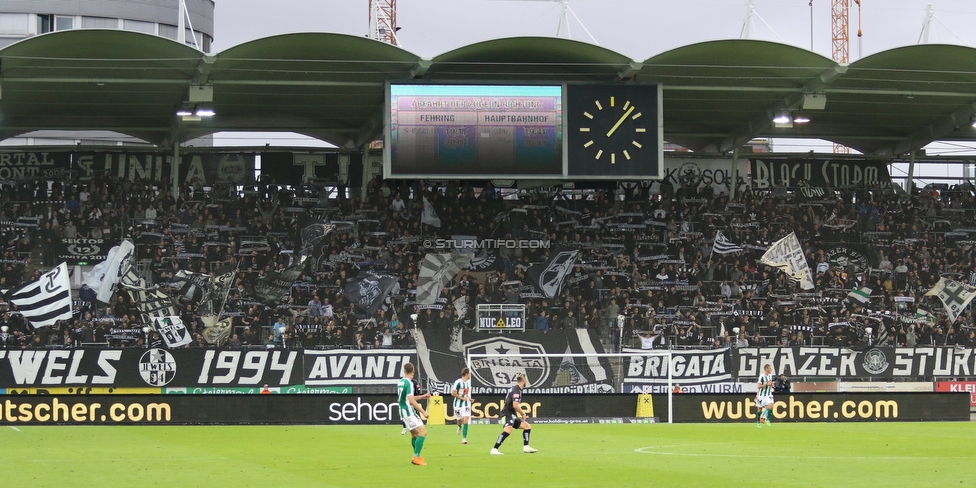 Sturm Graz - Mattersburg
Oesterreichische Fussball Bundesliga, 8. Runde, SK Sturm Graz - SV Mattersburg, Stadion Liebenau Graz, 22.09.2018. 

Foto zeigt Fans von Sturm
