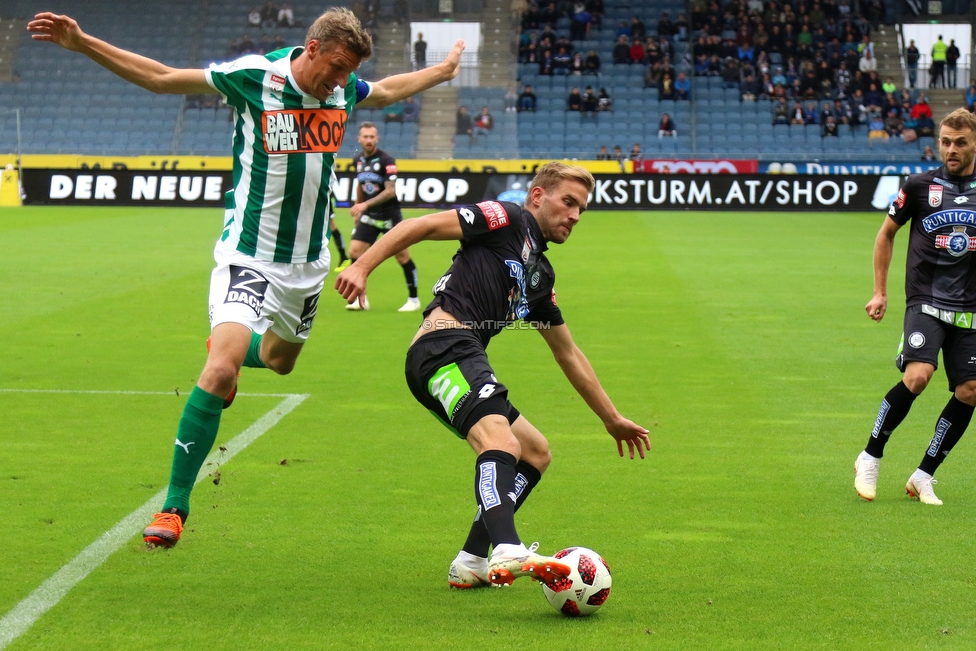 Sturm Graz - Mattersburg
Oesterreichische Fussball Bundesliga, 8. Runde, SK Sturm Graz - SV Mattersburg, Stadion Liebenau Graz, 22.09.2018. 

Foto zeigt Lukas Grozurek (Sturm)
