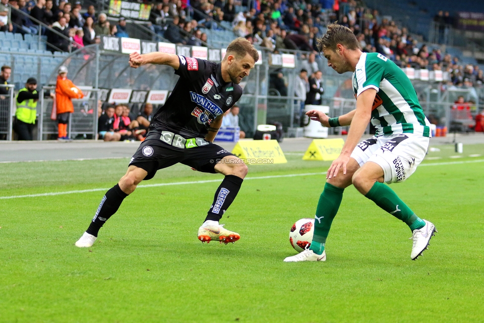 Sturm Graz - Mattersburg
Oesterreichische Fussball Bundesliga, 8. Runde, SK Sturm Graz - SV Mattersburg, Stadion Liebenau Graz, 22.09.2018. 

Foto zeigt Philipp Huspek (Sturm)
