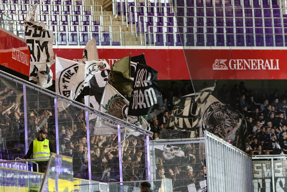 Austria Wien - Sturm Graz
OEFB Cup, 2. Runde, FK Austria Wien - SK Sturm Graz, Franz Horr Stadion Wien, 26.09.2018. 

Foto zeigt Fans von Sturm
