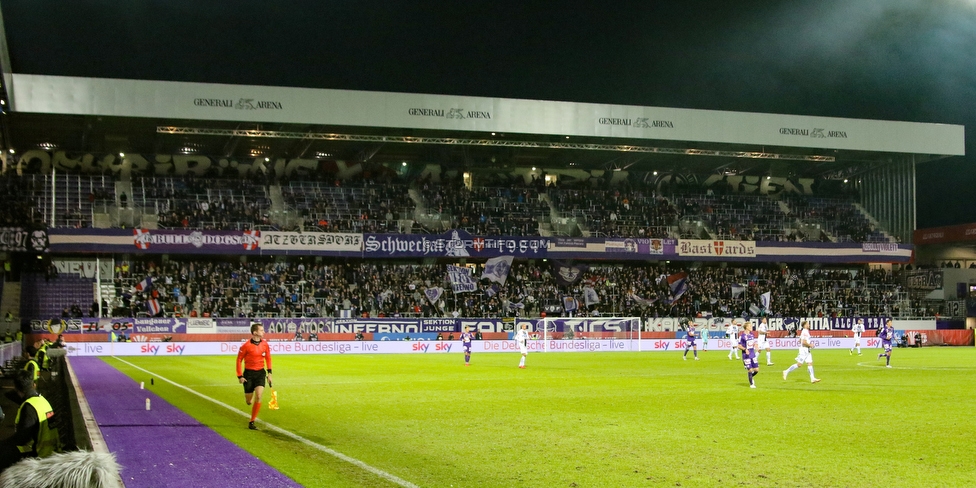 Austria Wien - Sturm Graz
OEFB Cup, 2. Runde, FK Austria Wien - SK Sturm Graz, Franz Horr Stadion Wien, 26.09.2018. 

Foto zeigt Fans von Austria Wien
