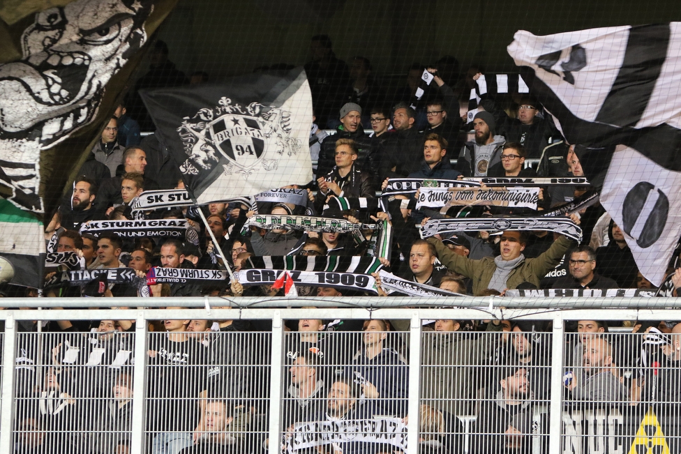 Austria Wien - Sturm Graz
OEFB Cup, 2. Runde, FK Austria Wien - SK Sturm Graz, Franz Horr Stadion Wien, 26.09.2018. 

Foto zeigt Fans von Sturm
