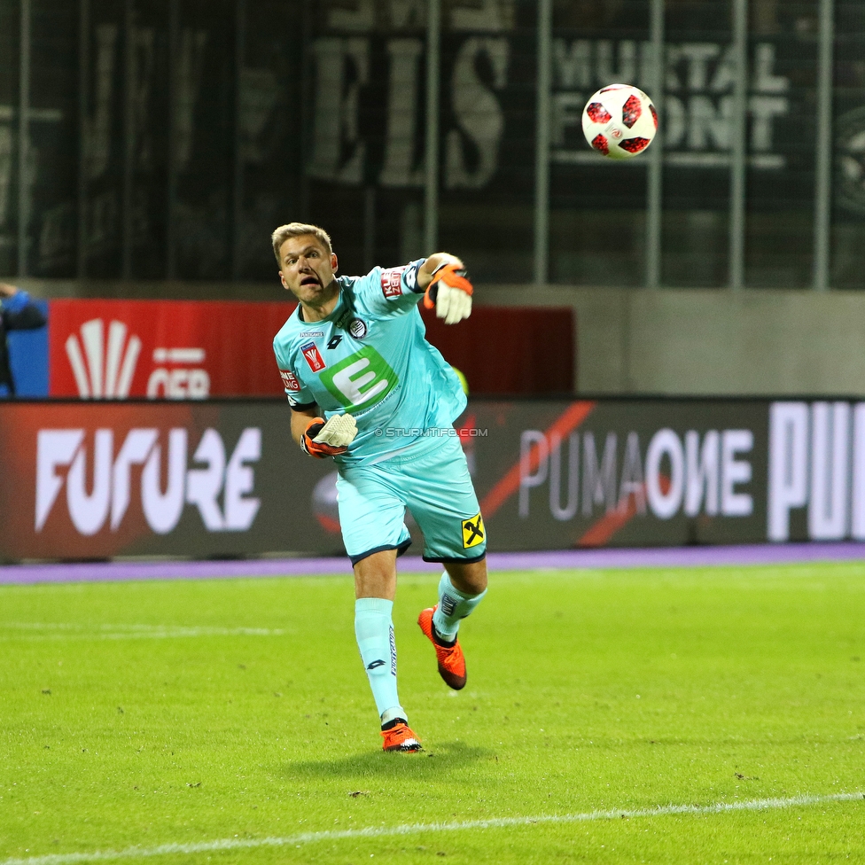 Austria Wien - Sturm Graz
OEFB Cup, 2. Runde, FK Austria Wien - SK Sturm Graz, Franz Horr Stadion Wien, 26.09.2018. 

Foto zeigt Joerg Siebenhandl (Sturm)
