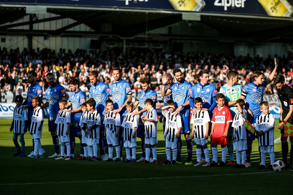 LASK - Sturm Graz
Oesterreichische Fussball Bundesliga, 9. Runde, LASK - SK Sturm Graz, Waldstadion Pasching, 30.09.2018. 

Foto zeigt die Mannschaft von Sturm
