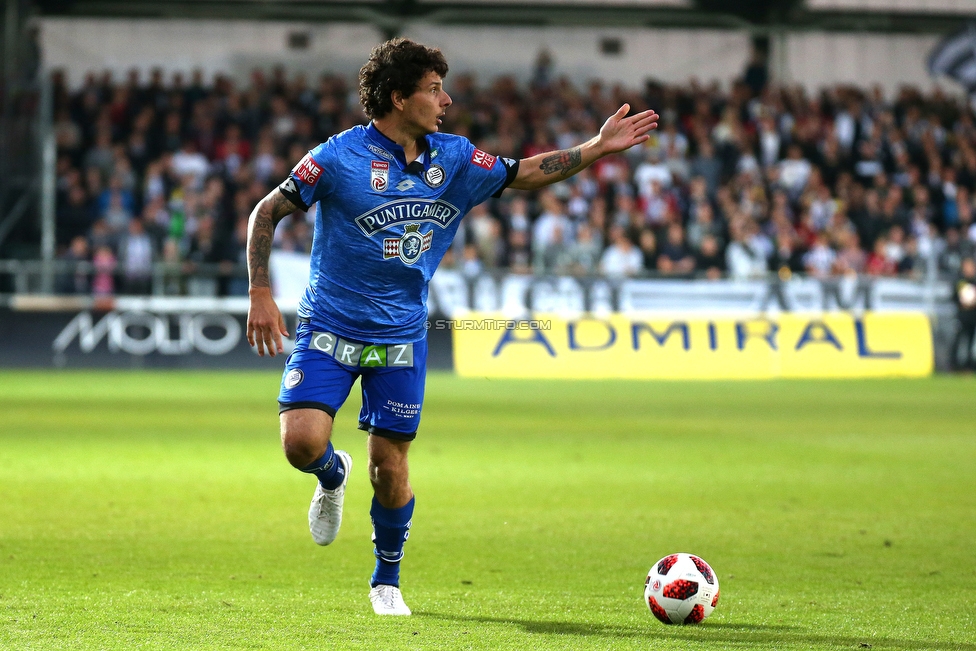 LASK - Sturm Graz
Oesterreichische Fussball Bundesliga, 9. Runde, LASK - SK Sturm Graz, Waldstadion Pasching, 30.09.2018. 

Foto zeigt Philipp Hosiner (Sturm)
