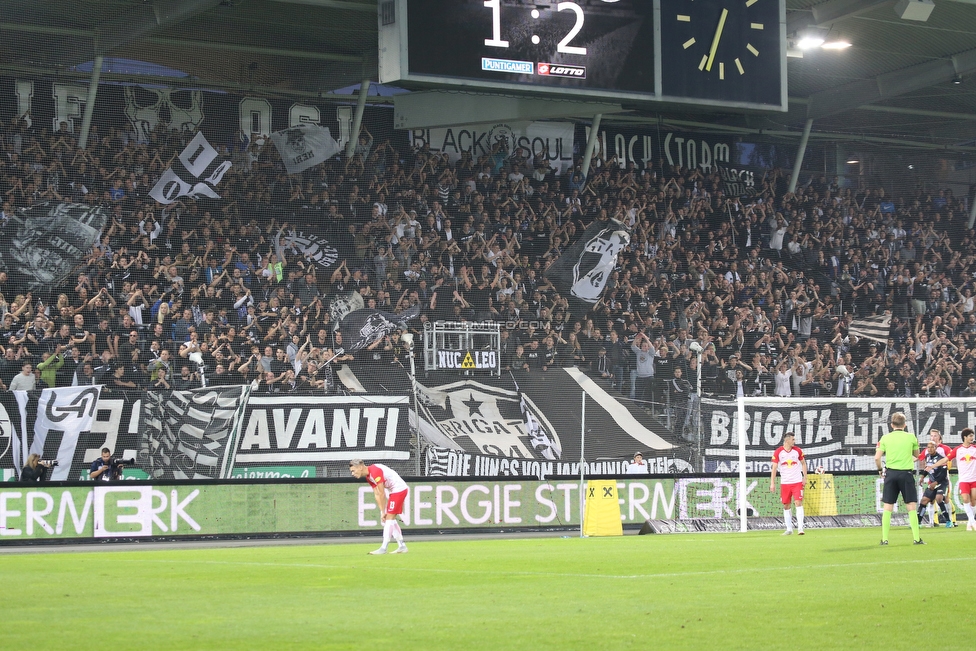 Sturm Graz - Salzburg
Oesterreichische Fussball Bundesliga, 10. Runde, SK Sturm Graz - FC RB Salzburg, Stadion Liebenau Graz, 07.10.2018. 

Foto zeigt Fans von Sturm
