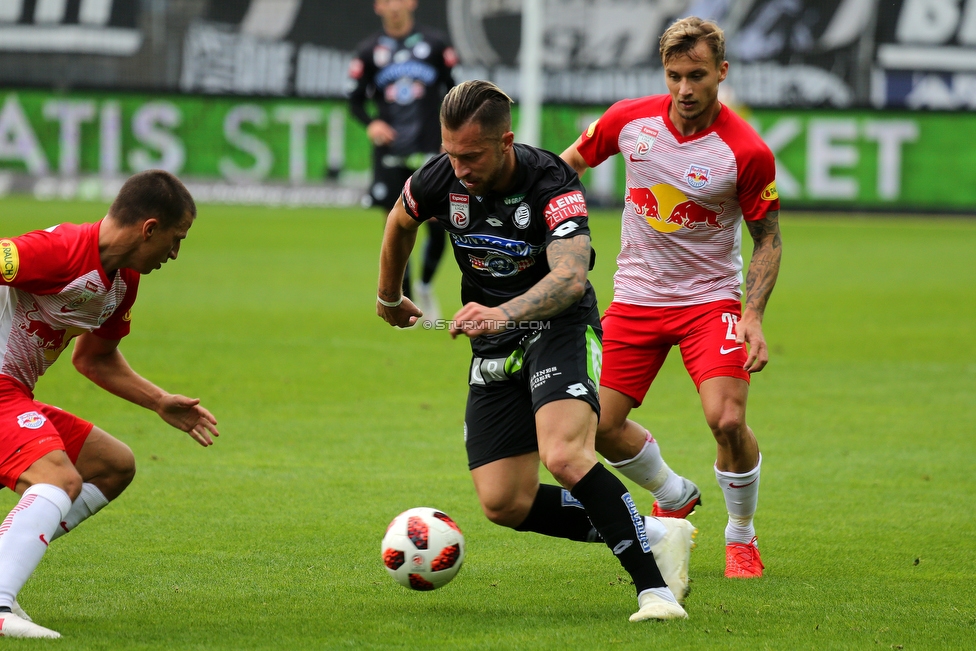 Sturm Graz - Salzburg
Oesterreichische Fussball Bundesliga, 10. Runde, SK Sturm Graz - FC RB Salzburg, Stadion Liebenau Graz, 07.10.2018. 

Foto zeigt Peter Zulj (Sturm)
