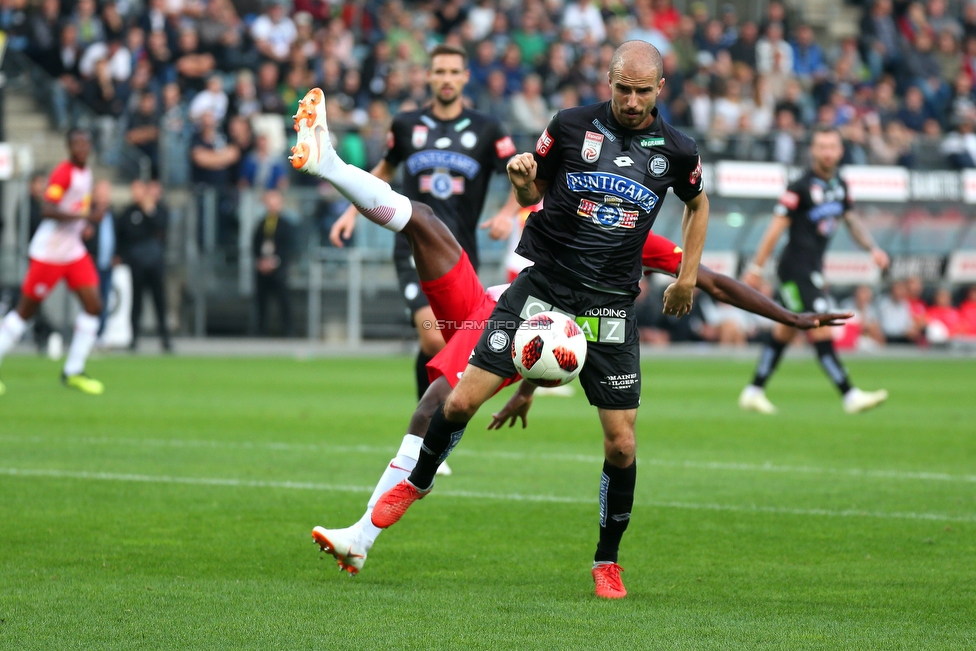 Sturm Graz - Salzburg
Oesterreichische Fussball Bundesliga, 10. Runde, SK Sturm Graz - FC RB Salzburg, Stadion Liebenau Graz, 07.10.2018. 

Foto zeigt Fabian Koch (Sturm)
