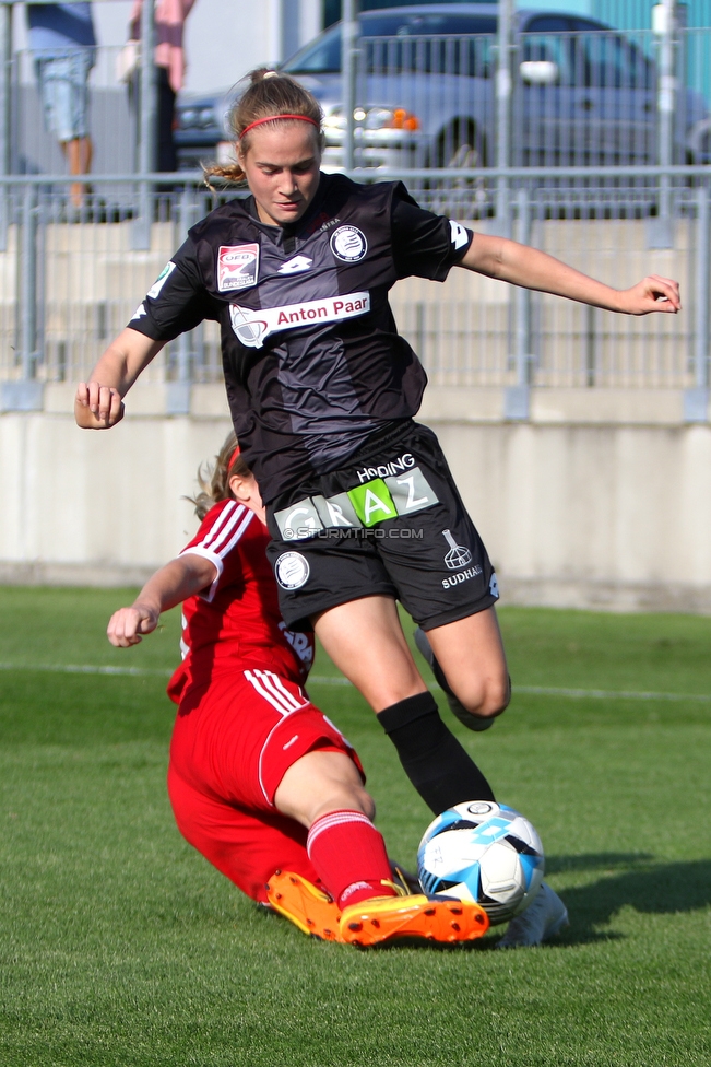 Sturm Damen - Suedburgenland
OEFB Frauen Bundesliga, 6. Runde,  SK Sturm Graz Damen - FC Suedburgenland, Trainingszentrum Messendor Graz, 13.10.2017. 

Foto zeigt Celina Degen (Sturm Damen)
