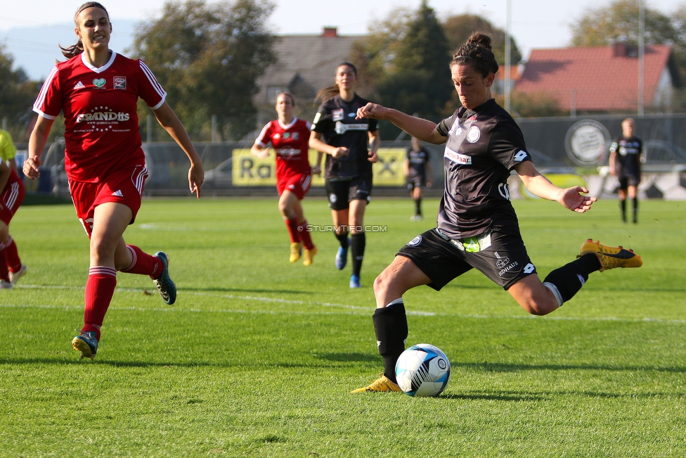 Sturm Damen - Suedburgenland
OEFB Frauen Bundesliga, 6. Runde,  SK Sturm Graz Damen - FC Suedburgenland, Trainingszentrum Messendor Graz, 13.10.2017. 

Foto zeigt Emily Cancienne (Sturm Damen)
