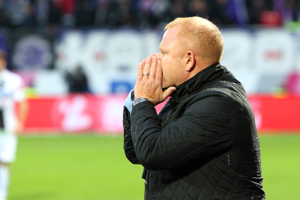 Austria Wien - Sturm Graz
Oesterreichische Fussball Bundesliga, 11. Runde, FK Austria Wien - SK Sturm Graz, Franz Horr Stadion Wien, 21.10.2018. 

Foto zeigt Heiko Vogel (Cheftrainer Sturm)
