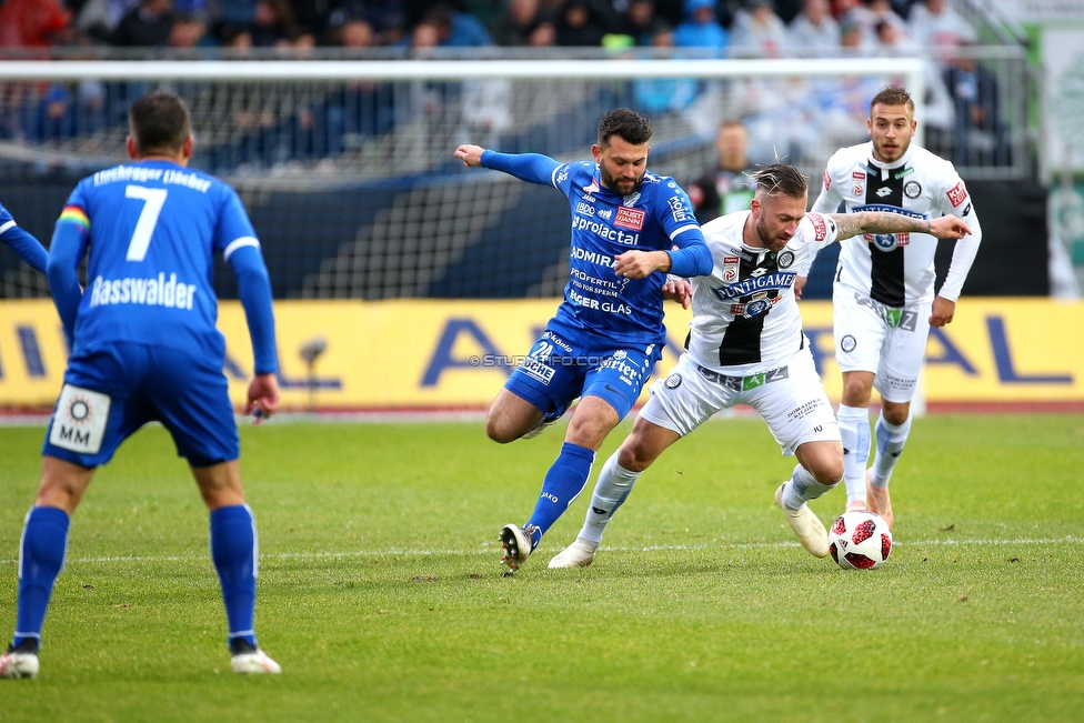 Hartberg - Sturm Graz
Oesterreichische Fussball Bundesliga, 12. Runde, TSV Hartberg - SK Sturm Graz, Franz Arena Hartberg, 27.10.2018. 

Foto zeigt Peter Zulj (Sturm)
