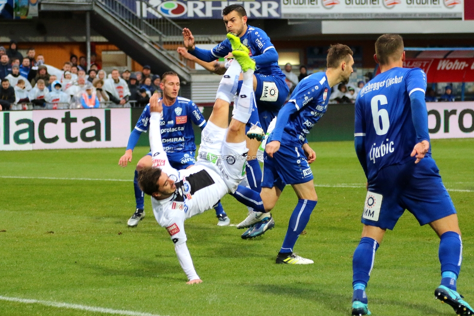 Hartberg - Sturm Graz
Oesterreichische Fussball Bundesliga, 12. Runde, TSV Hartberg - SK Sturm Graz, Franz Arena Hartberg, 27.10.2018. 

Foto zeigt Otar Kiteishvili (Sturm)
