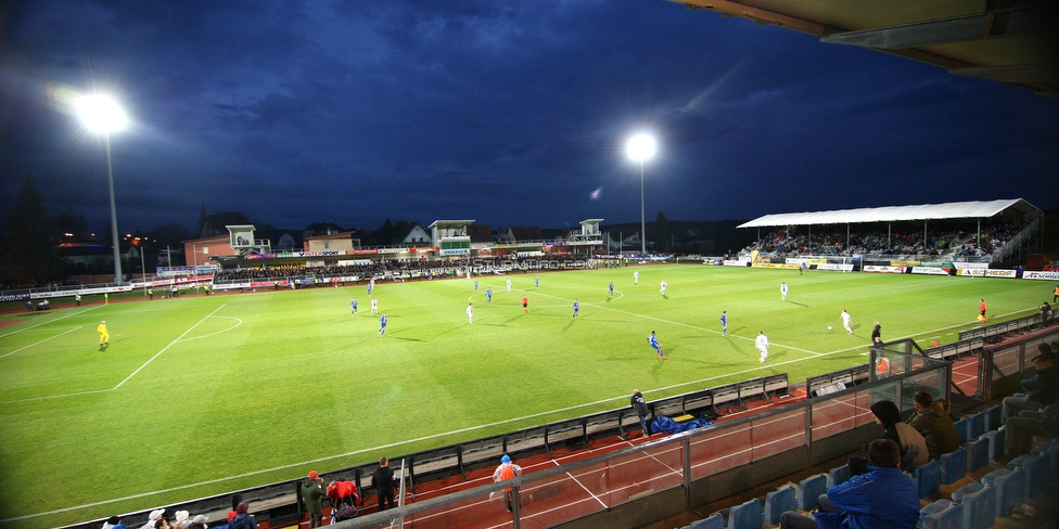 Hartberg - Sturm Graz
Oesterreichische Fussball Bundesliga, 12. Runde, TSV Hartberg - SK Sturm Graz, Franz Arena Hartberg, 27.10.2018. 

Foto zeigt eine Innenansicht in der Arena Hartberg
