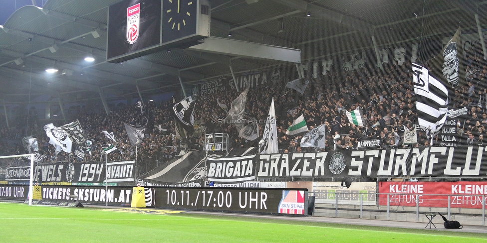 Sturm Graz - Innsbruck
Oesterreichische Fussball Bundesliga, 13. Runde, SK Sturm Graz - FC Wacker Innsbruck, Stadion Liebenau Graz, 03.11.2018. 

Foto zeigt Fans von Sturm
