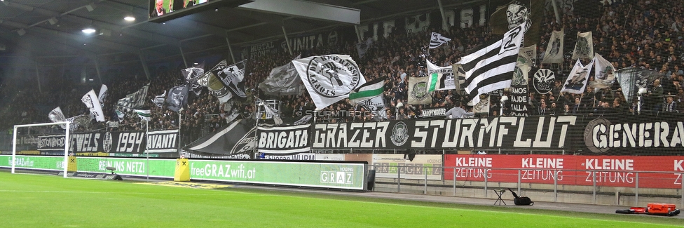 Sturm Graz - Innsbruck
Oesterreichische Fussball Bundesliga, 13. Runde, SK Sturm Graz - FC Wacker Innsbruck, Stadion Liebenau Graz, 03.11.2018. 

Foto zeigt Fans von Sturm
