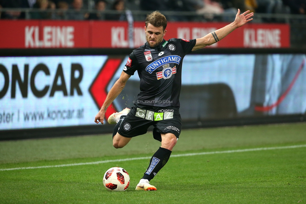 Sturm Graz - Innsbruck
Oesterreichische Fussball Bundesliga, 13. Runde, SK Sturm Graz - FC Wacker Innsbruck, Stadion Liebenau Graz, 03.11.2018. 

Foto zeigt Philipp Huspek (Sturm)
