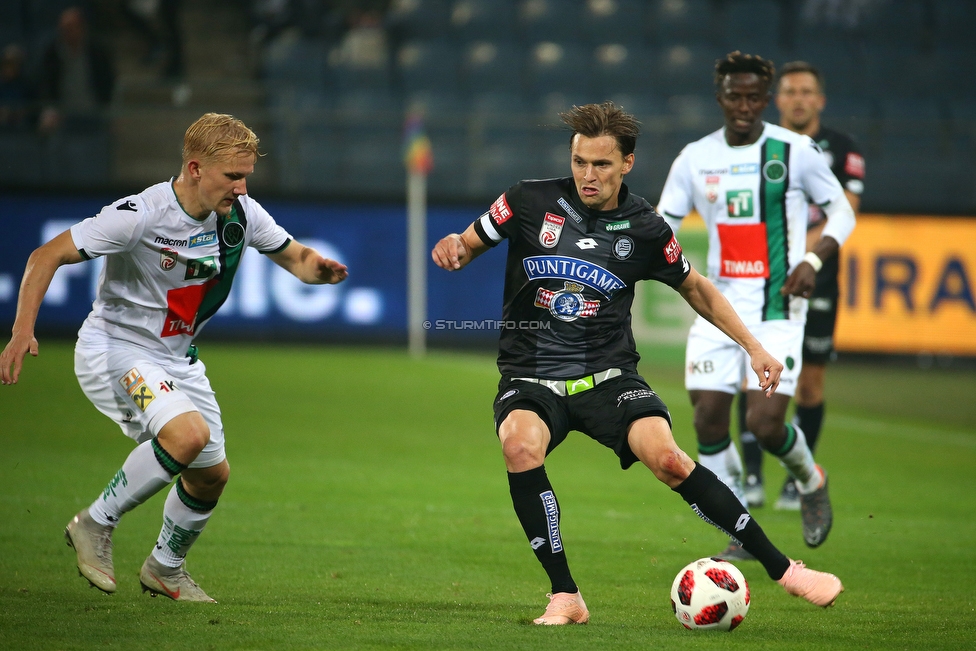 Sturm Graz - Innsbruck
Oesterreichische Fussball Bundesliga, 13. Runde, SK Sturm Graz - FC Wacker Innsbruck, Stadion Liebenau Graz, 03.11.2018. 

Foto zeigt Stefan Hierlaender (Sturm)
