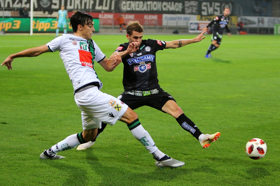 Sturm Graz - Innsbruck
Oesterreichische Fussball Bundesliga, 13. Runde, SK Sturm Graz - FC Wacker Innsbruck, Stadion Liebenau Graz, 03.11.2018. 

Foto zeigt Philipp Huspek (Sturm)
