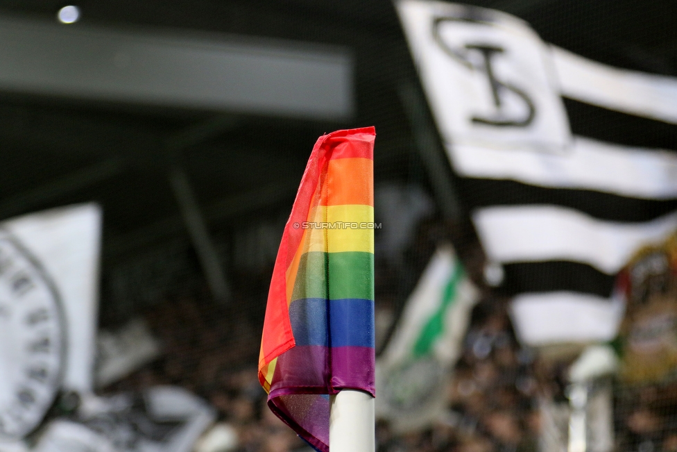 Sturm Graz - Innsbruck
Oesterreichische Fussball Bundesliga, 13. Runde, SK Sturm Graz - FC Wacker Innsbruck, Stadion Liebenau Graz, 03.11.2018. 

Foto zeigt eine Cornerfahne
