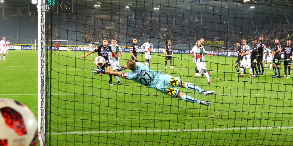 Sturm Graz - Innsbruck
Oesterreichische Fussball Bundesliga, 13. Runde, SK Sturm Graz - FC Wacker Innsbruck, Stadion Liebenau Graz, 03.11.2018. 

Foto zeigt Joerg Siebenhandl (Sturm)
