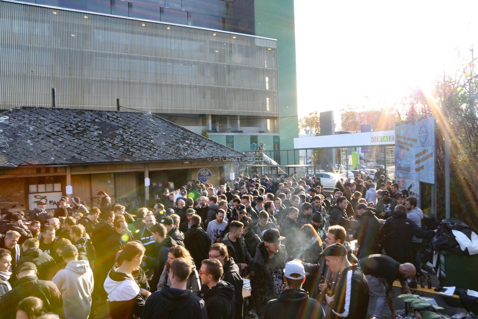 Sturm Graz - St. Poelten
Oesterreichische Fussball Bundesliga, 14. Runde, SK Sturm Graz - FC Wacker Innsbruck, Stadion Liebenau Graz, 10.11.2018. 

Foto zeigt den Fruehschoppen
