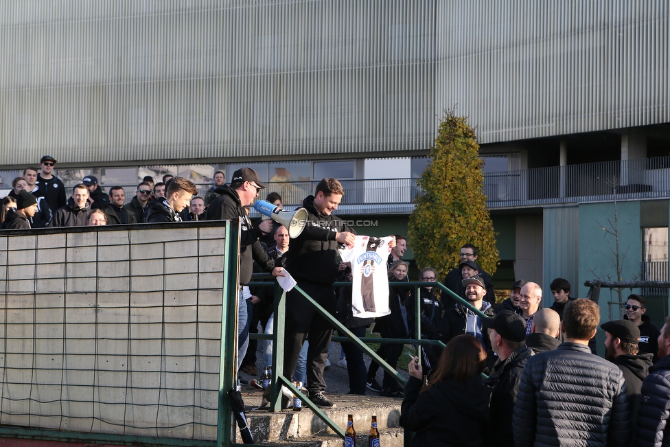 Sturm Graz - St. Poelten
Oesterreichische Fussball Bundesliga, 14. Runde, SK Sturm Graz - FC Wacker Innsbruck, Stadion Liebenau Graz, 10.11.2018. 

Foto zeigt den Fruehschoppen
