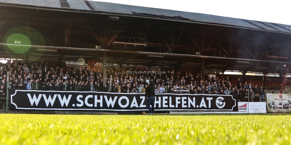 Sturm Graz - St. Poelten
Oesterreichische Fussball Bundesliga, 14. Runde, SK Sturm Graz - FC Wacker Innsbruck, Stadion Liebenau Graz, 10.11.2018. 

Foto zeigt Fans von Sturm mit einem Spruchband
