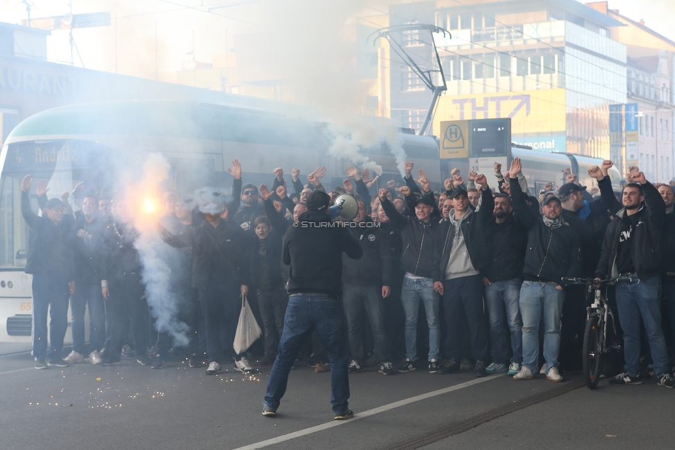 Sturm Graz - St. Poelten
Oesterreichische Fussball Bundesliga, 14. Runde, SK Sturm Graz - FC Wacker Innsbruck, Stadion Liebenau Graz, 10.11.2018. 

Foto zeigt 
