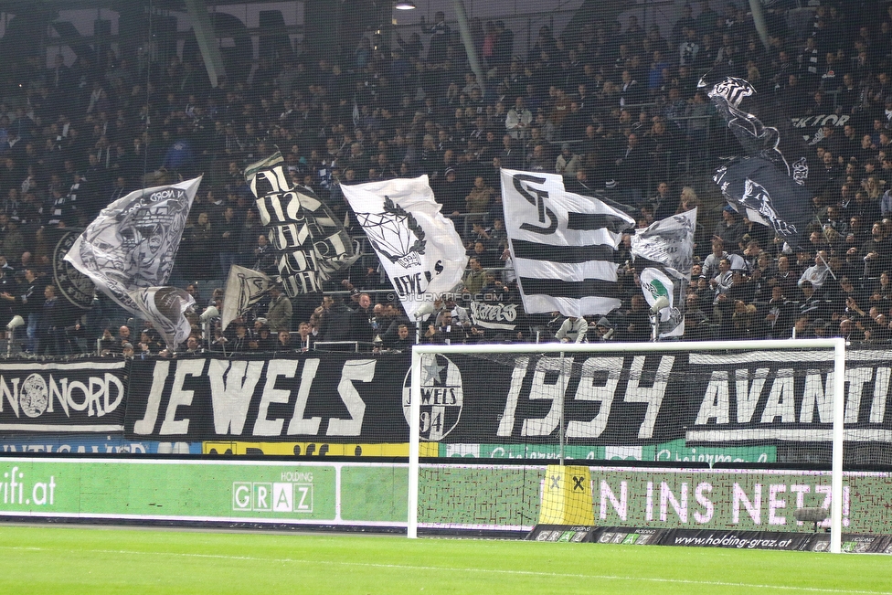 Sturm Graz - St. Poelten
Oesterreichische Fussball Bundesliga, 14. Runde, SK Sturm Graz - FC Wacker Innsbruck, Stadion Liebenau Graz, 10.11.2018. 

Foto zeigt Fans von Sturm
