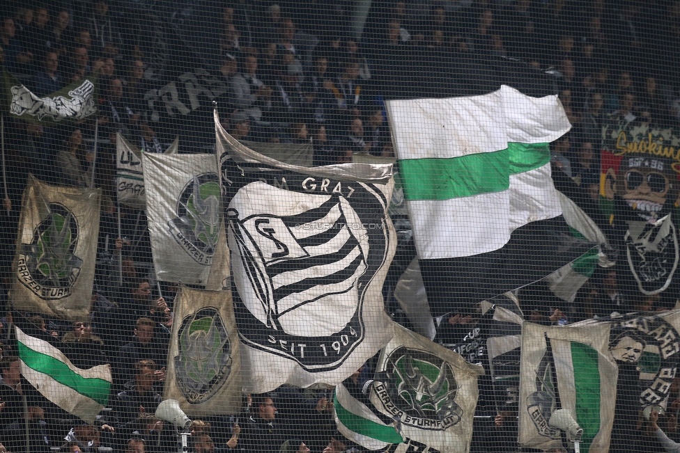 Sturm Graz - St. Poelten
Oesterreichische Fussball Bundesliga, 14. Runde, SK Sturm Graz - FC Wacker Innsbruck, Stadion Liebenau Graz, 10.11.2018. 

Foto zeigt Fans von Sturm
